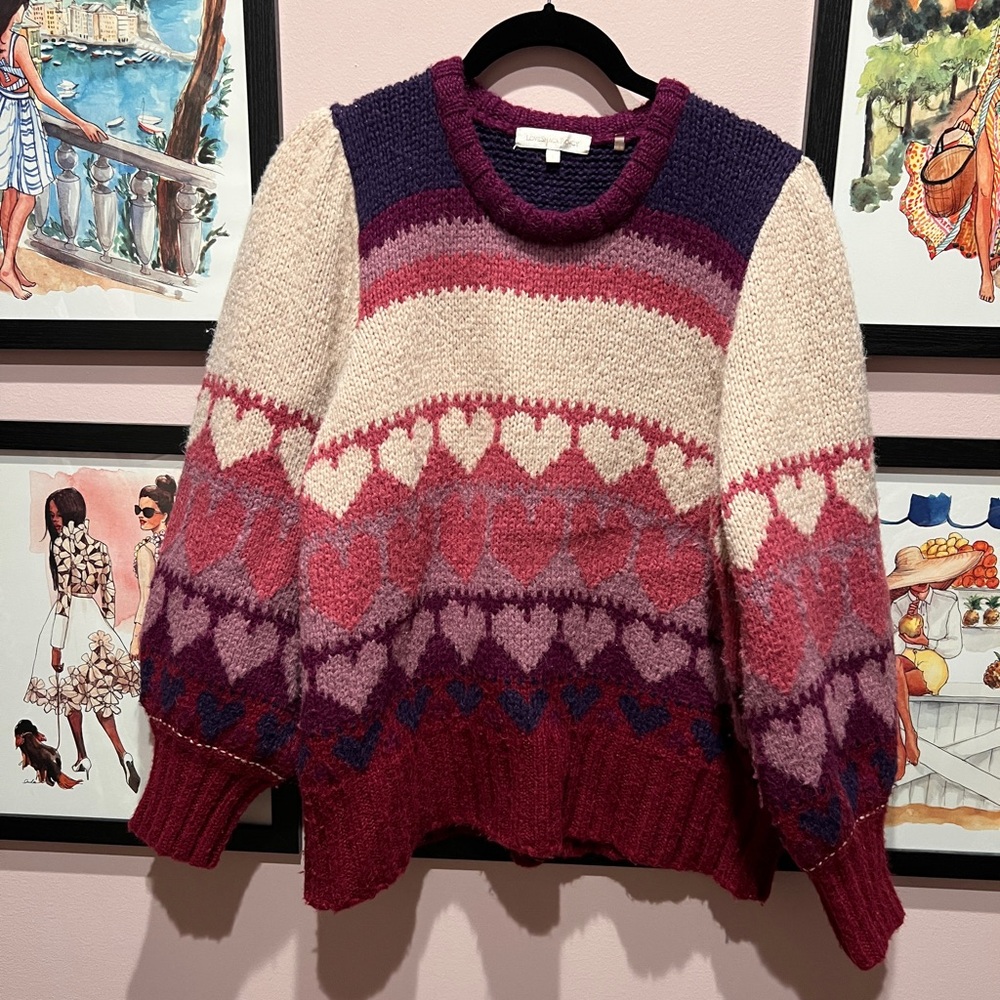 LoveShackFancy Heart Sweater
